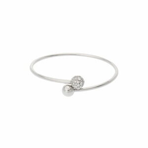 TIFFANY HardWear Ball Bypass Bangle Diamonds White
